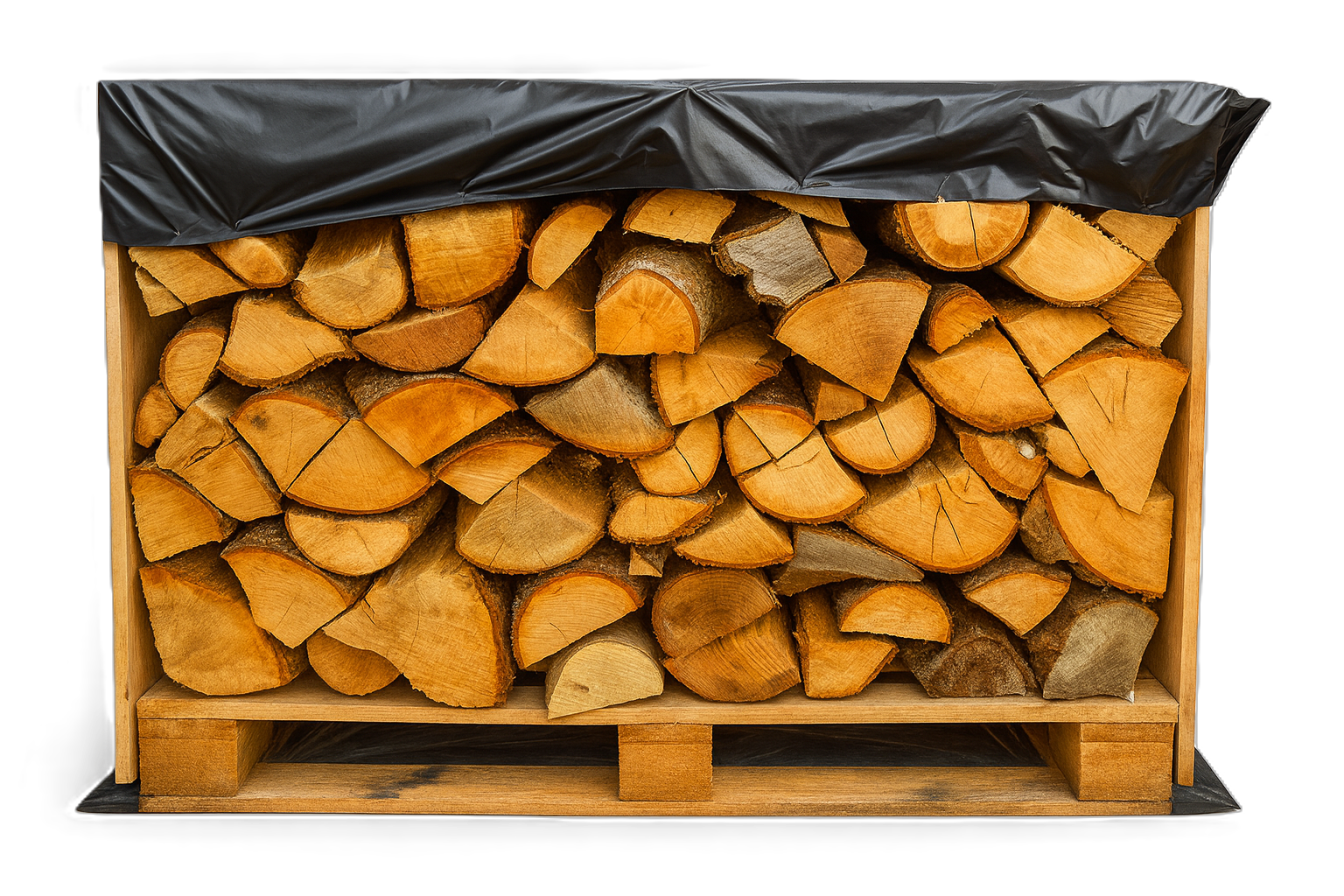 Caisse de bûches de bois 33 cm Prati’Bûches – bois traditionnel sec prêt à l’emploi.